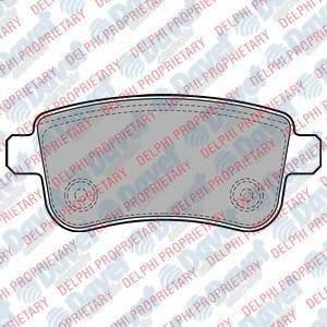DELPHI LP2153 Fren Balatasi Arka Megane Iv 15>/Megane Iii 08>/Scenic Iii 08>/Fluence 08> Otom. El Fren Sistemli